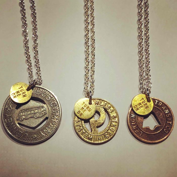 「TURN ME ON」トークンコインネックレス入荷しました。