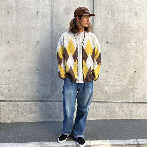 （STANDARD CALIFORNIA/スタンダードカリフォルニア）SD Mohair Cardigan & SD Flannel Check Shirt